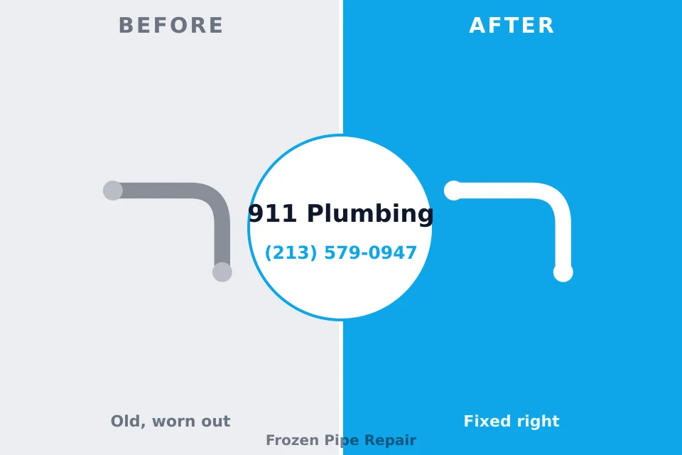 Before and after: plumbing company Brownstown, IN